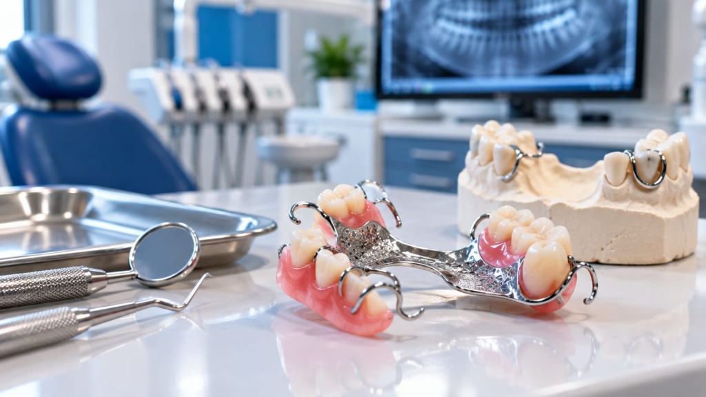 Cast partial denture at Dental Care Khagaria